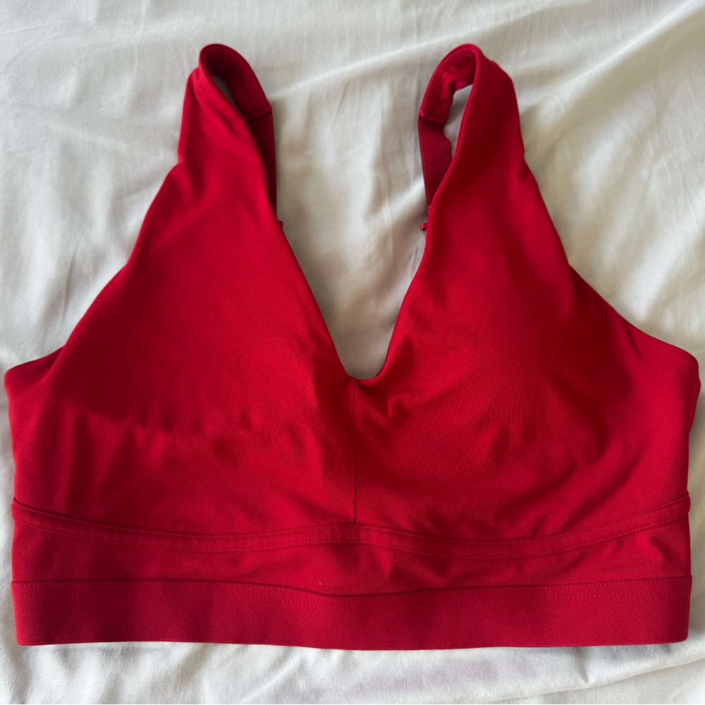 Red Fabletics Sports Bra - Picture 2 of 2